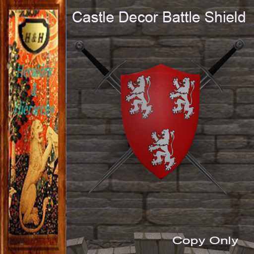 Battle Shield  & Long Swords Wall Display