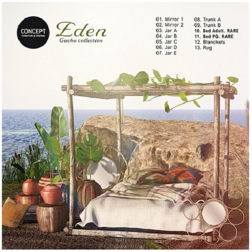 Concept} *11. EDEN. Bed PG. RARE