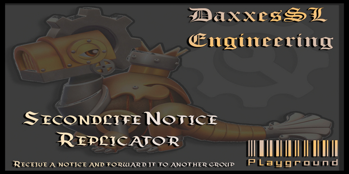 [DaxedSL] SmartBots Playground Script - Notice Replicator