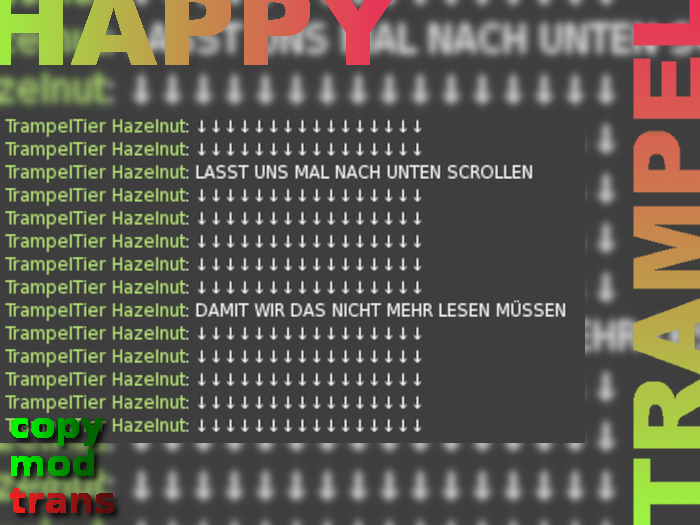 Gesture " LASST UNS MAL NACH UNTEN SCROLLEN"