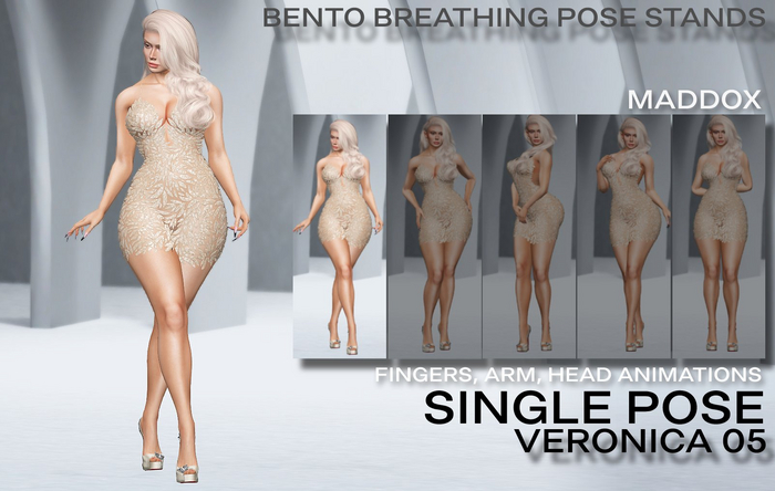 MADDOX | Female Bento Breathing POSE STAND ANIMATION | VERONICA 05