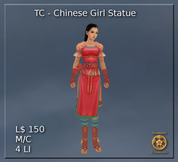 Chinese Girl Statue