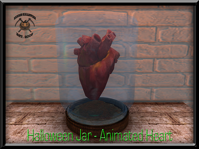 HALLOWEEN JAR - ANIMATED HEART