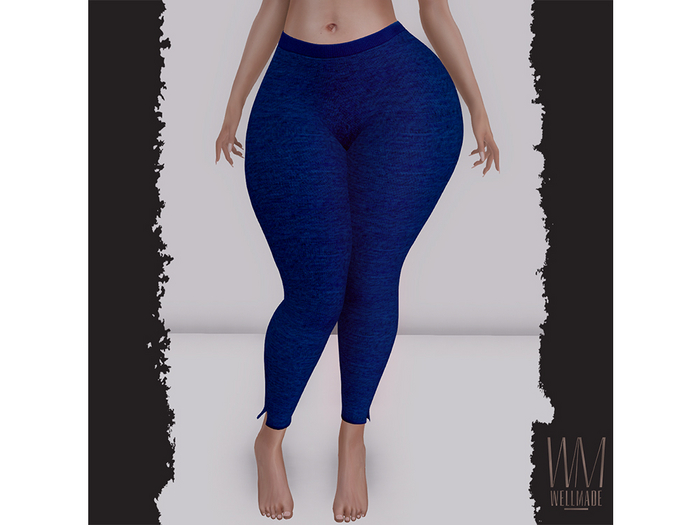 [WellMade] Jan Leggings Blue