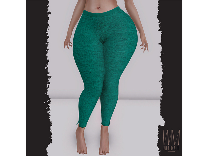 [WellMade] Jan Leggings Green
