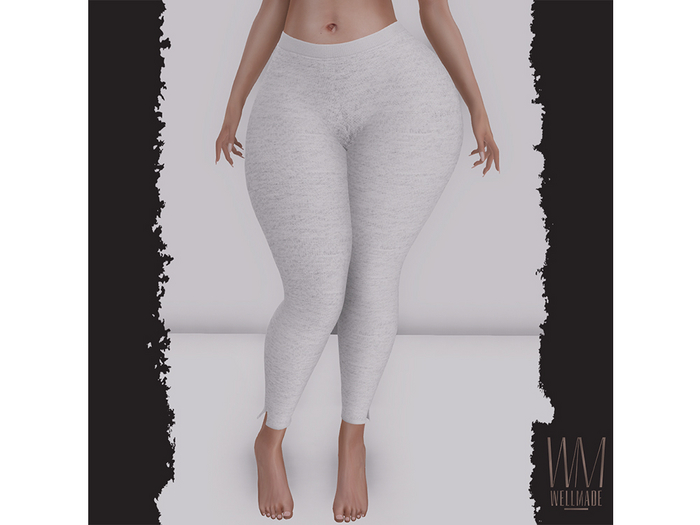 [WellMade] Jan Leggings White