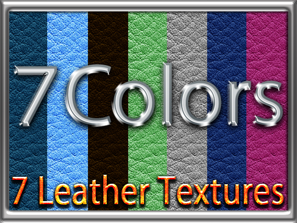 Zoy Texture [ Real Leather 02 ] 7 Colors - Seamless