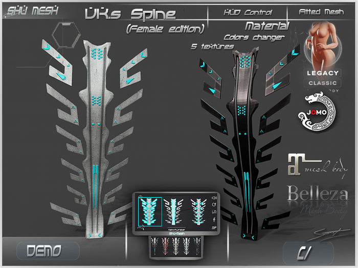 Spine Implant  female Edition DEMO -Shu Mesh--