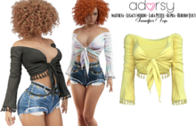 adorsy - Jennifer Top Yellow - Maitreya/Legacy-Nerido/Lara Petite/Kupra/Reborn-Juicy