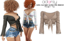 adorsy - Jennifer Top Brown - Maitreya/Legacy-Nerido/Lara Petite/Kupra/Reborn-Juicy