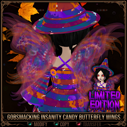*C:K* Gobsmacking Insanity Candy Butterfly Wings