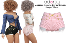 adorsy - Jennifer Shorts Soft Pink - Maitreya/Legacy-Nerido/Lara Petite/Kupra/Reborn-Juicy