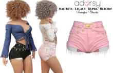 adorsy - Jennifer Shorts Pink - Maitreya/Legacy-Nerido/Lara Petite/Kupra/Reborn-Juicy