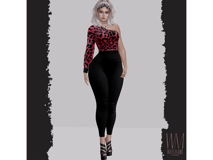 [WellMade] Lu Jumpsuit Red