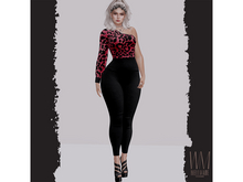 [WellMade] Lu Jumpsuit Red