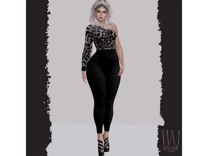 [WellMade] Lu Jumpsuit Grey
