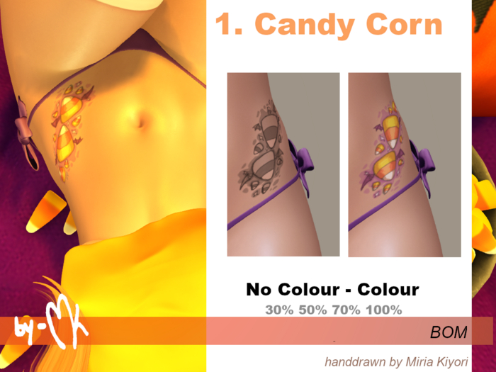 =MK= 1. Candy Corn - tattoo