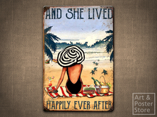 And She Lived #02 | Metal Style Wall Poster | WWB 