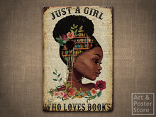 Just A Girl | Metal Style Wall Poster | WWB 