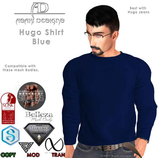 {AD} Hugo Shirt - Blue 