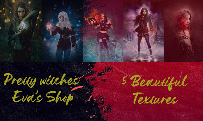 Pack - 5 Textures - Pretty Witches