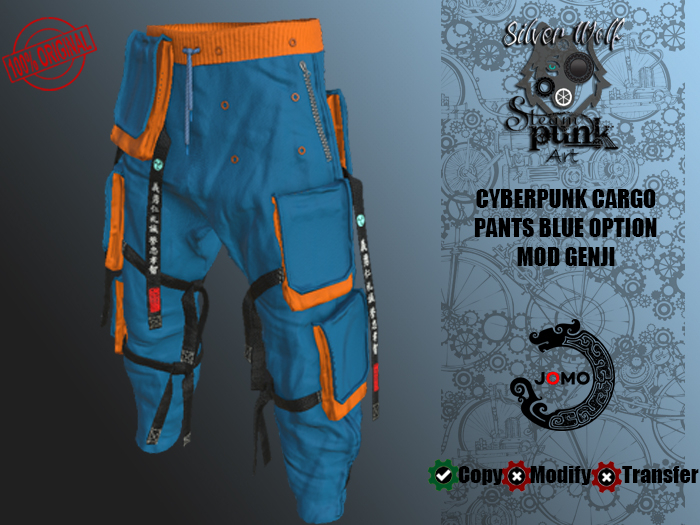 SW - Cyberpunk Cargo Pants Genji Blue Jomo Male (Box)