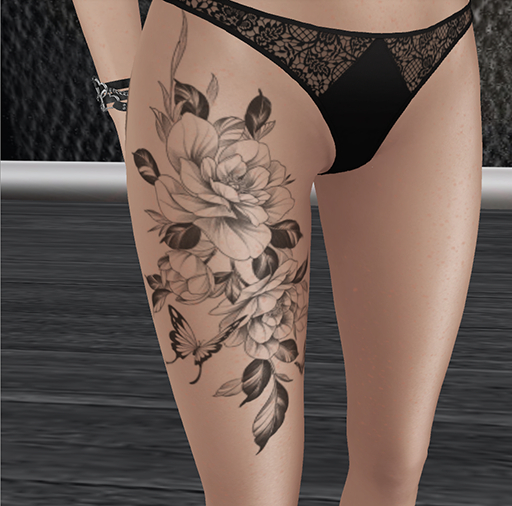 SBA Butterflies & flowers Tattoo