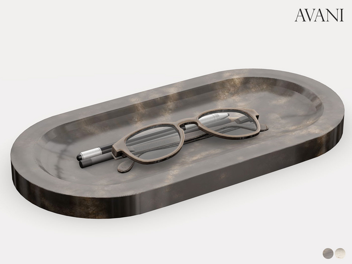 Avani Dato Collection Marble Tray with Accessories, All