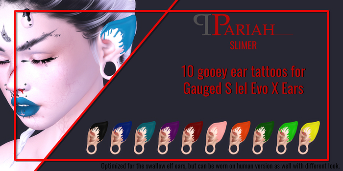 .:.Pariah.:. Slimer Swallow Gauged Tattoos