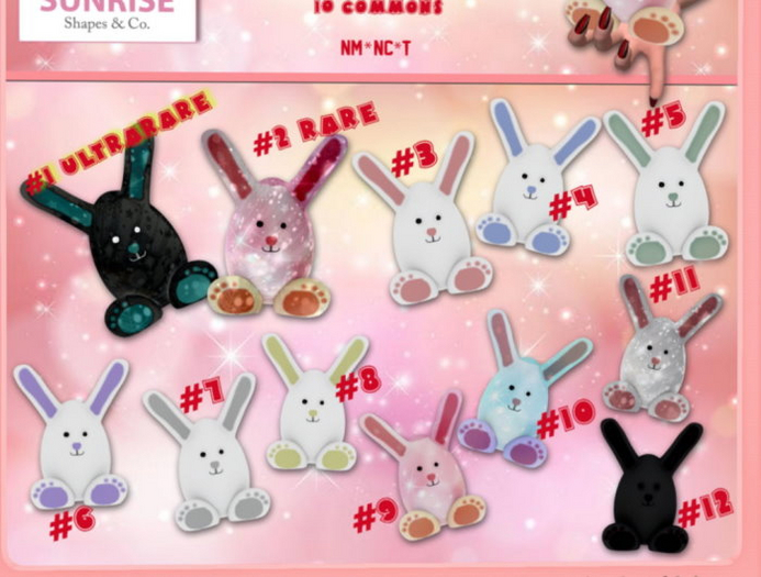 10 SUNRISE - Shapes & co.  Cute Bunny