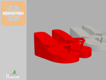 Bernstein . Kim flip-flops . red & white . Rebirth