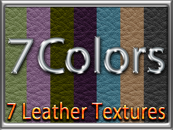 Zoy Texture [ Real Leather 03 ] Seamless - 7 Colors