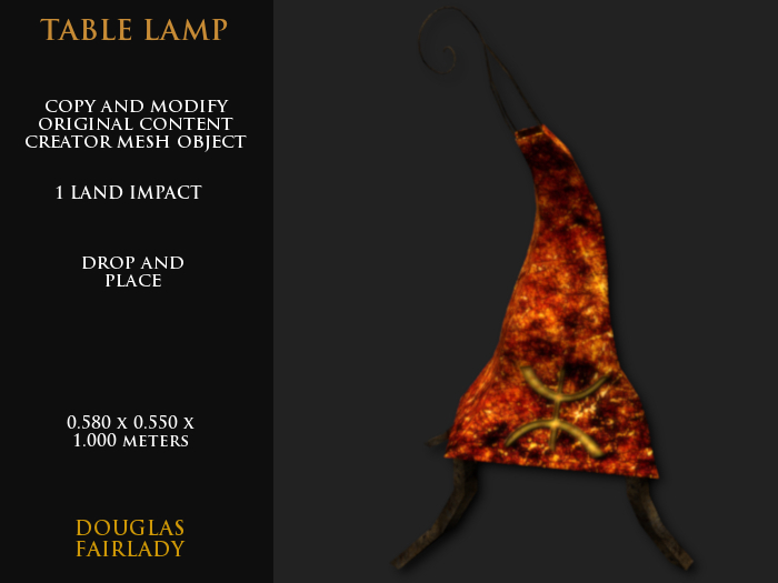 Table lamp - 1 LI - CopyMod mesh