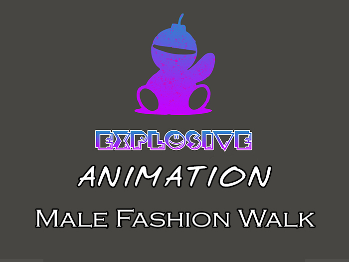 Explosive animation - Male Fashion Walk