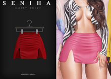 Seniha. Caity Skirt // Red