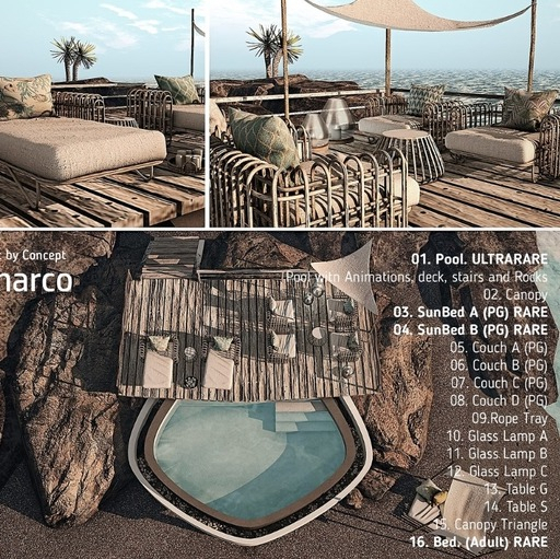 04. Concept} El Charco. SunBed B. RARE