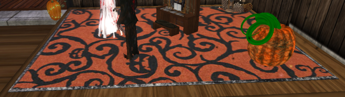 Halloween Rug (padded) AREA RUG (menu resizer)