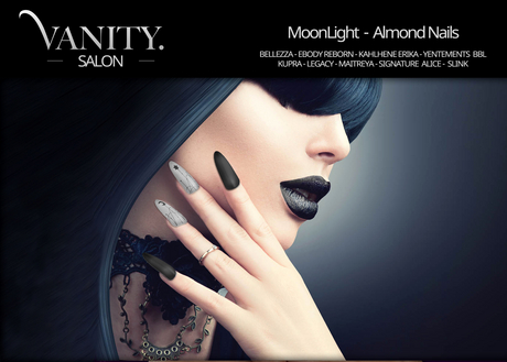 Second Life Marketplace - Vanity Salon - MoonLight - Almond Nails