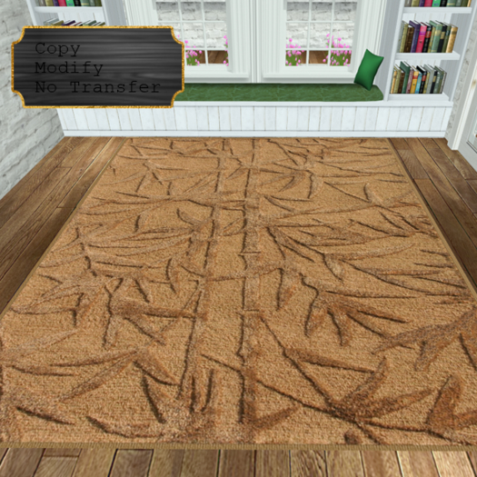 Bamboo Rug=Gold