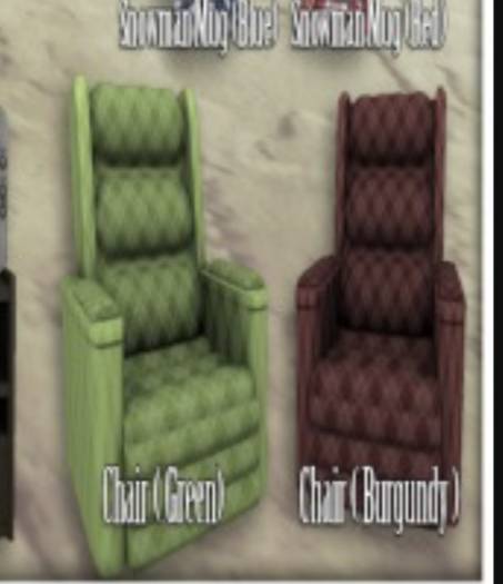 .::KHD::. Trailer Park X-mas: Chair ( Green ) [BOX]