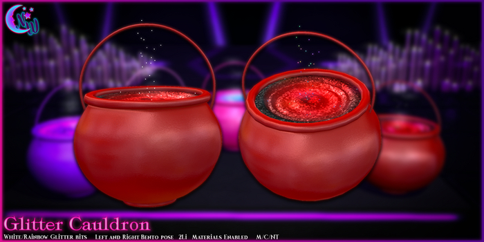 *NW* Glitter Cauldron - Red
