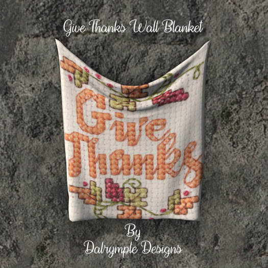 Give Thanks Wall Blanket 