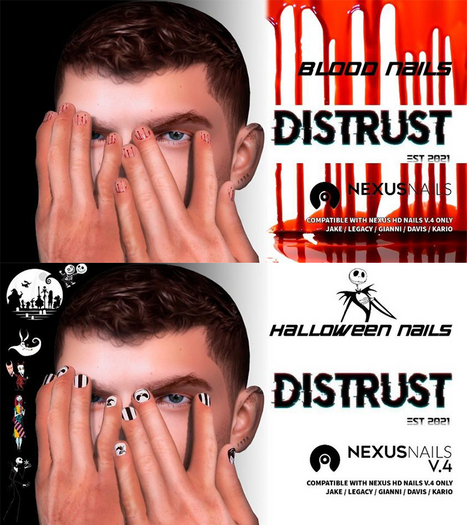 Distrust - Halloween Nails Fatpack