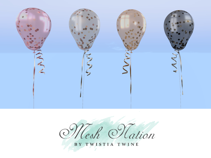 * Mesh Nation * FULL PERMISSIONS Glitter Balloon
