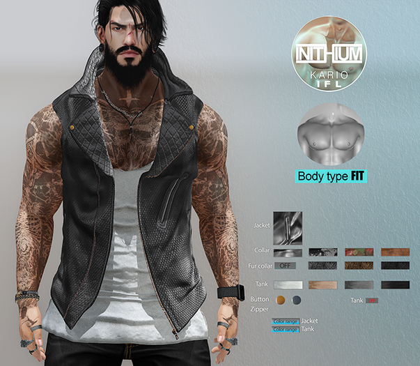 iFL _Kario _FIT BODY_Leather Jacket