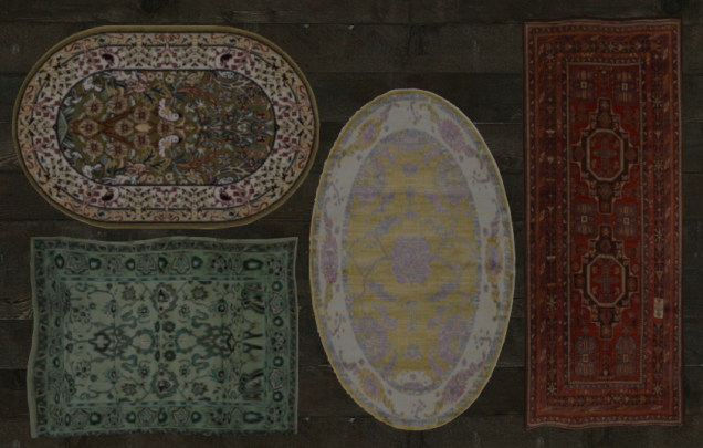 Mesh Rugs Victorian Styles