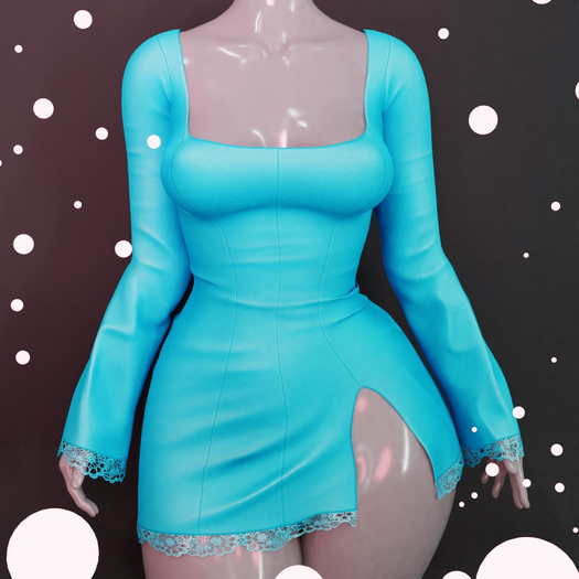 Second Life Marketplace - Palette - Wanda Dress [Blue]