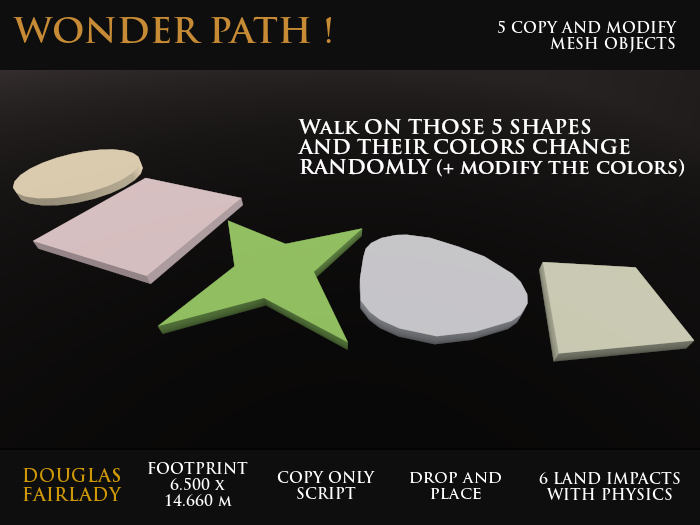 Wonder path - 6 LI - Copy & Modify link-set