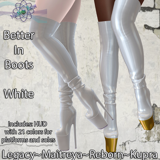 ~*MF*~ Better In Boots - White (Add or Rez)
