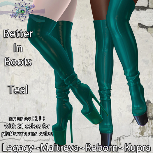 ~*MF*~ Better In Boots - Teal (Add or Rez)